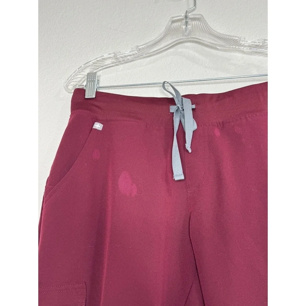 FIGS Technical Collection Zamora Scrub Pants M/P Burgundy Medical Nurse Vet Dr - Picture 2 of 8